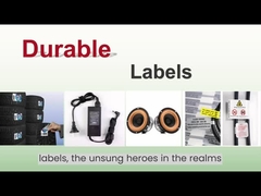 Application de matériaux d'étiquettes durables Étiquettes d'impression autoadhésives Papier argent mat PET