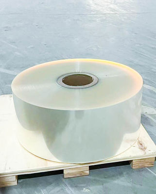 Matériaux d'étiquettes en rouleau de colle adhésif acrylique BOPP Film transparent Extra collant
