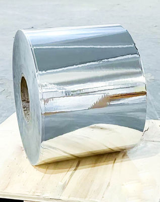 Décharge adhésive en papier imperméable à l'eau en rouleau mat argenté PET 50 u Épaisseur de surface