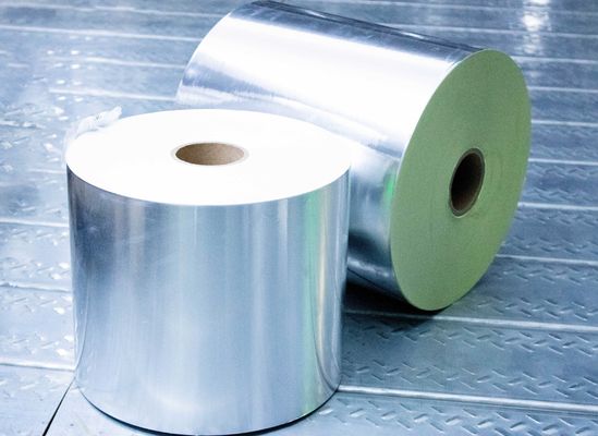 Mat argenté PET adhésif à l'arrière du rouleau de papier d'imprimante 50 u Épaisseur de surface