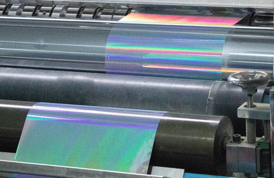 Rouleau de papier holographique autoadhésif