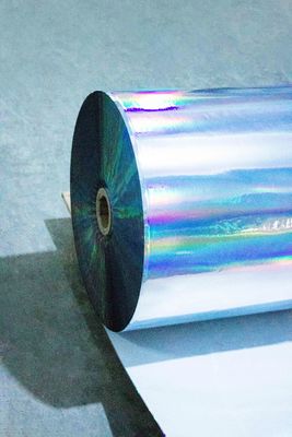 Rouleau de papier holographique autoadhésif