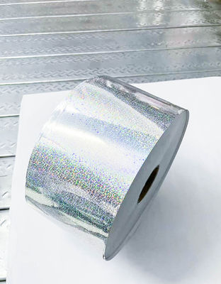 Étiquette de film adhésif holographique transparent et collant ordinaire longueur 800 m