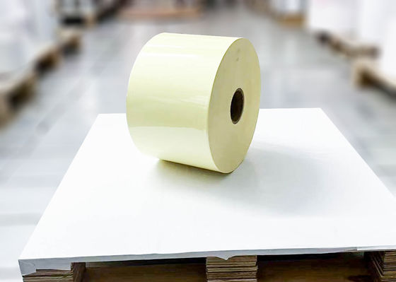 Étiquettes auto-adhésives en PET transparentes, rouleau de 25 μm Épaisseur de surface Extra collant