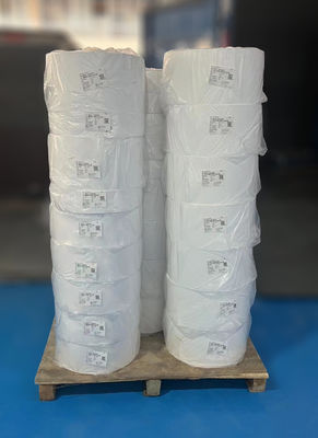 Rouleau d' autocollants transparents à base de colle amovible, rouleau d' autocollants en papier résistant aux huiles