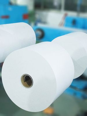 Étiquette en rouleau de papier revêtu de verre étanche Adhésif à fusion chaude