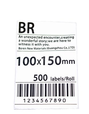 Papier express pour la logistique industrielle de taille 100x150 Feuille logistique pour les étiquettes d'emballage