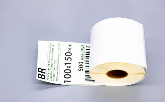 100x150x500 Étiquettes d'emballage Feuille logistique et Feuille express avec impression en blanc