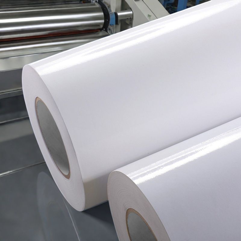 80 g de papier revêtu d'un adhésif universel à fusion à chaud et de papier vitreux blanc