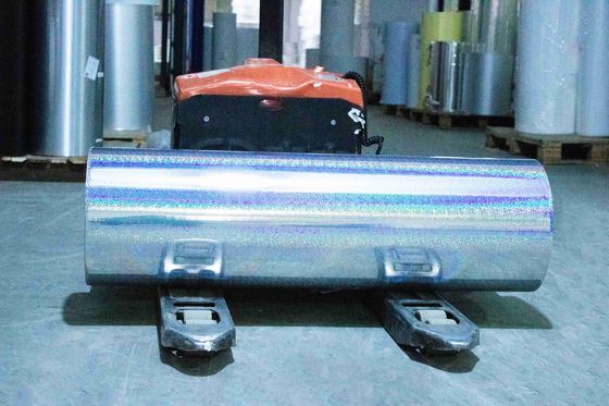 Bon prix étiquette de film holographique auto-adhésif imperméable papier 50 u épaisseur de surface en ligne