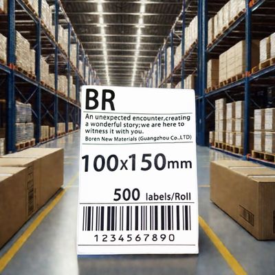 Bon prix 100x150 Taille Logistique et feuille express 50*37*24 mm Épaisseur de la boîte pour les étiquettes d'emballage en ligne